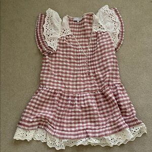 Hunter Bell Virginia Dress, Rosette Check - Size Large